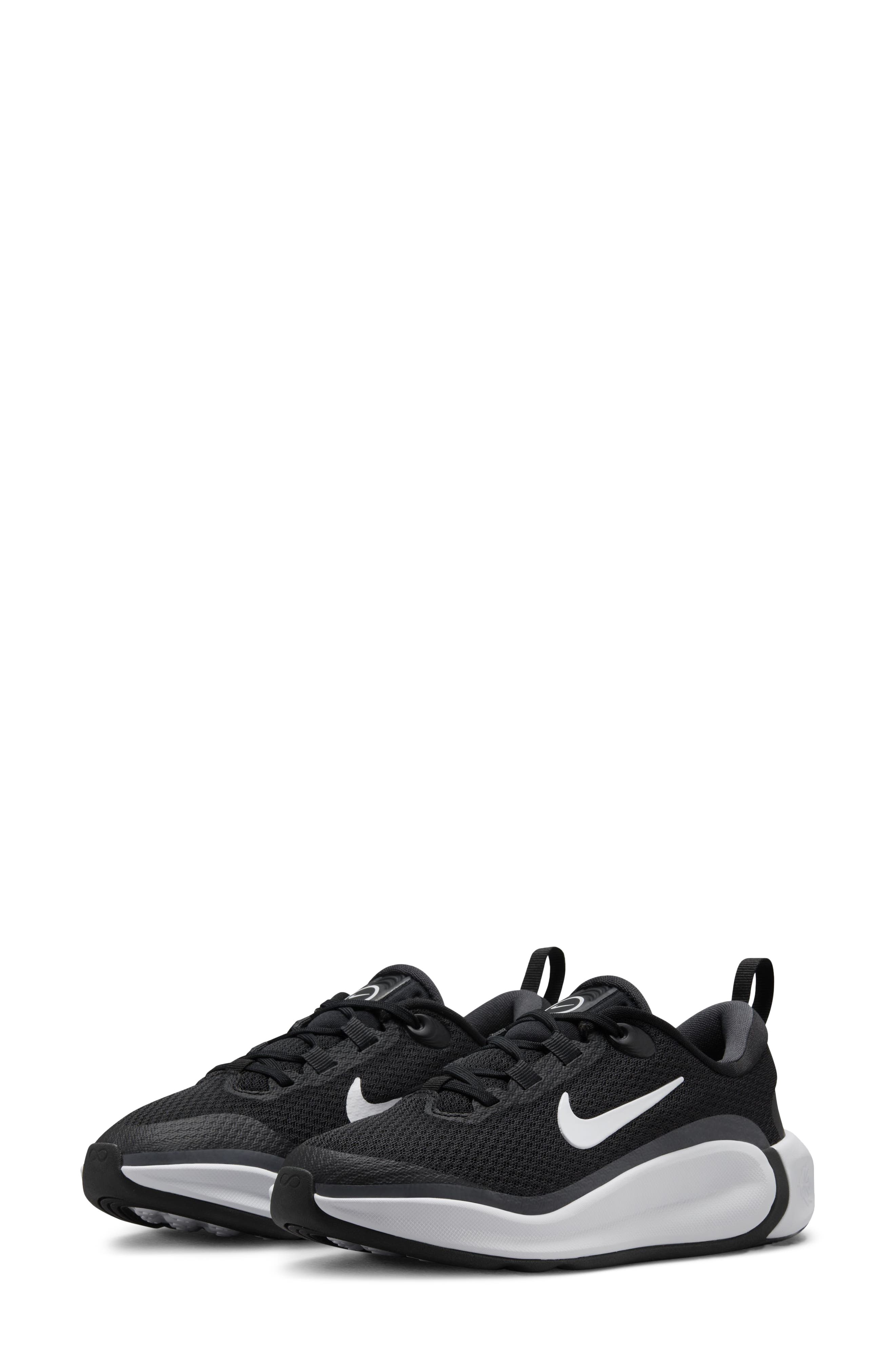 Nike Kidfinity Sneaker, Main, color, 002 Black/White