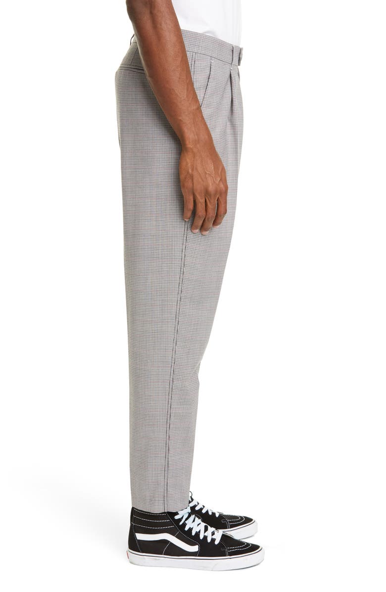 Ovadia Jordan Pleated Houndstooth Wool Pants, Alternate, color,