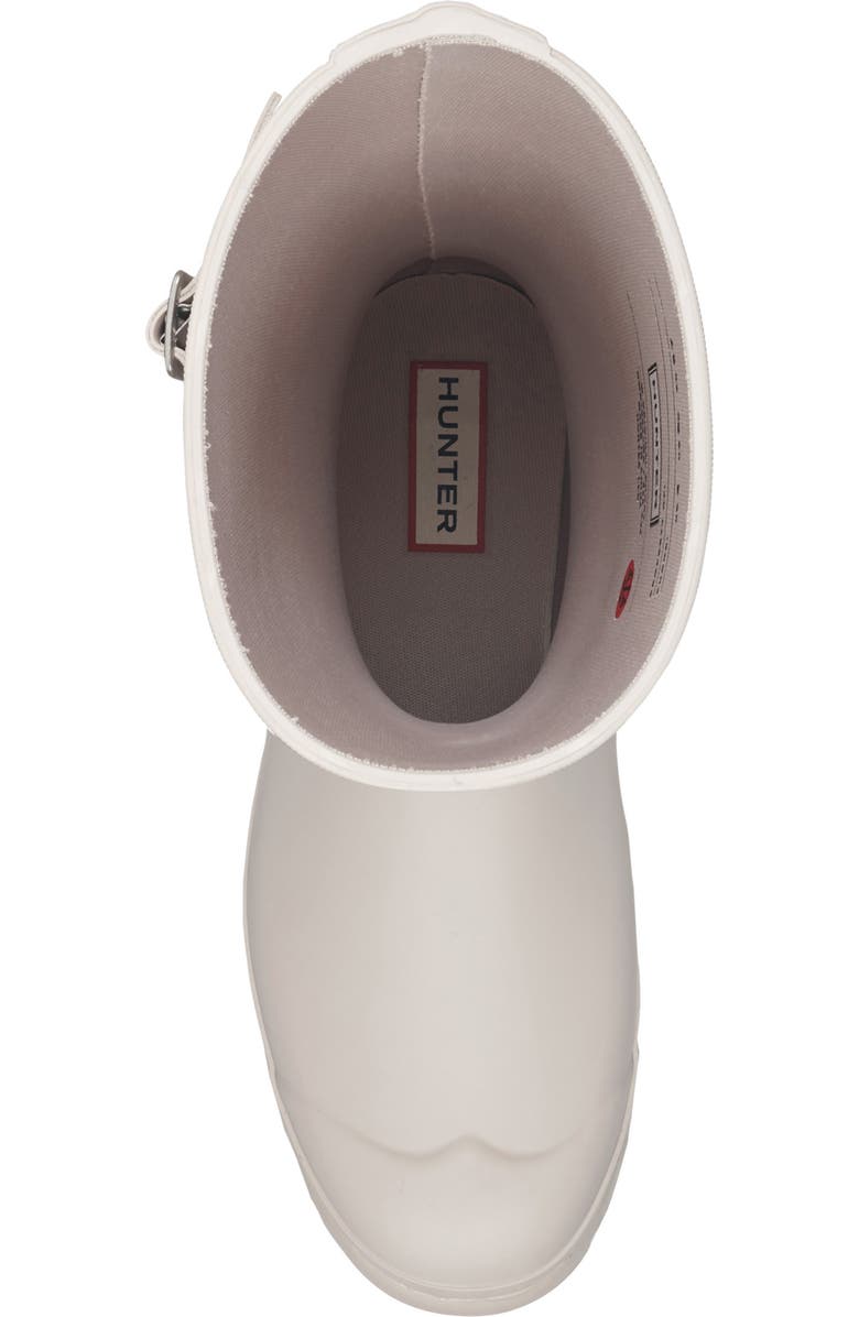 Hunter Original Short Waterproof Rain Boot, Alternate, color, Light Gray 050