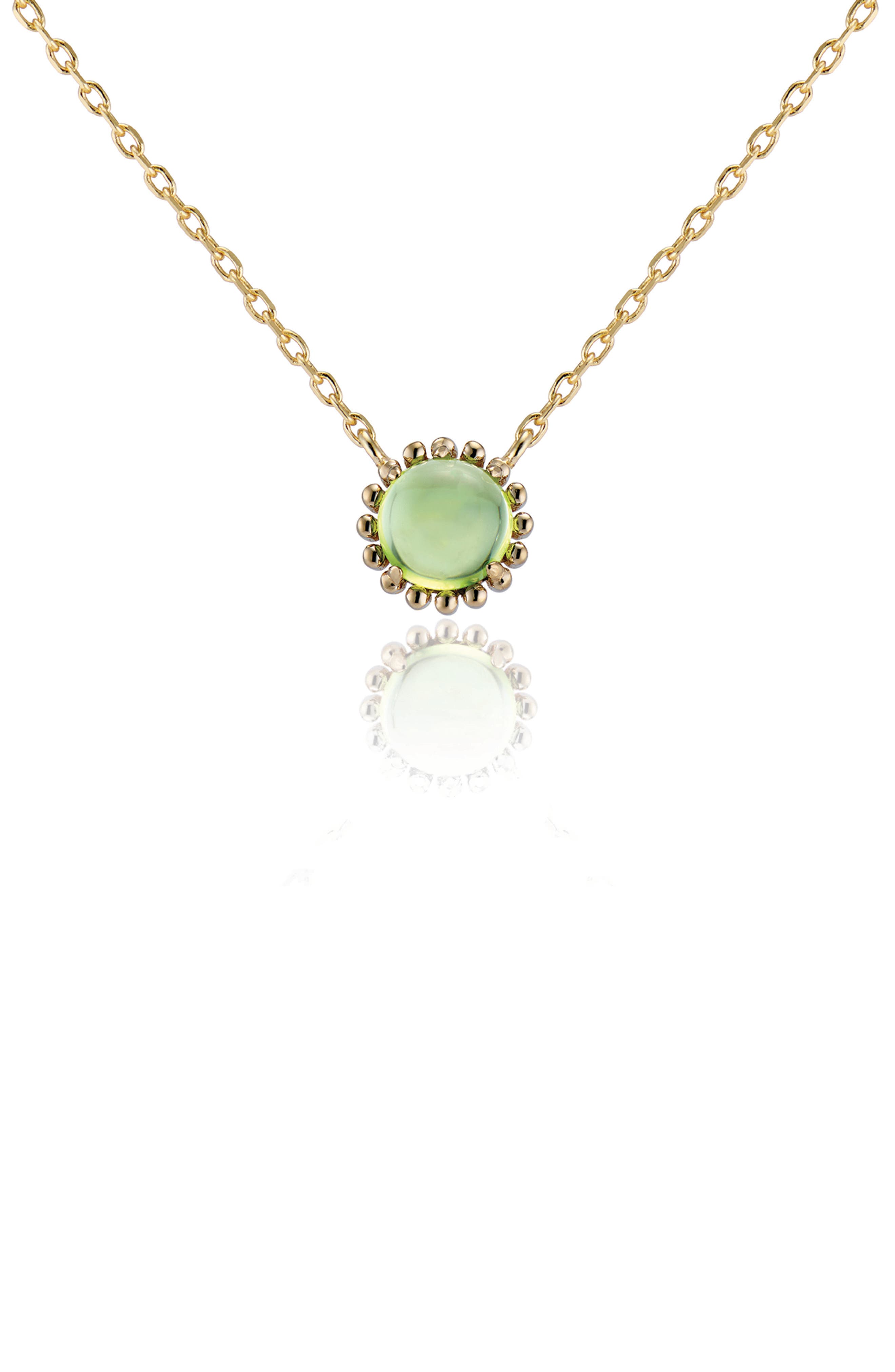 House of Frosted Stone Floral Necklace