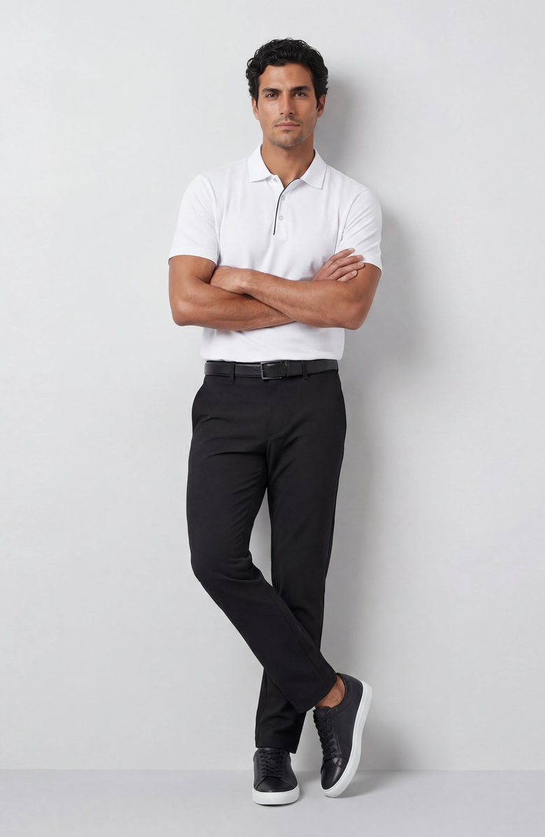 Jack Archer Clubhouse Performance Polo, Alternate, color, White Driveline