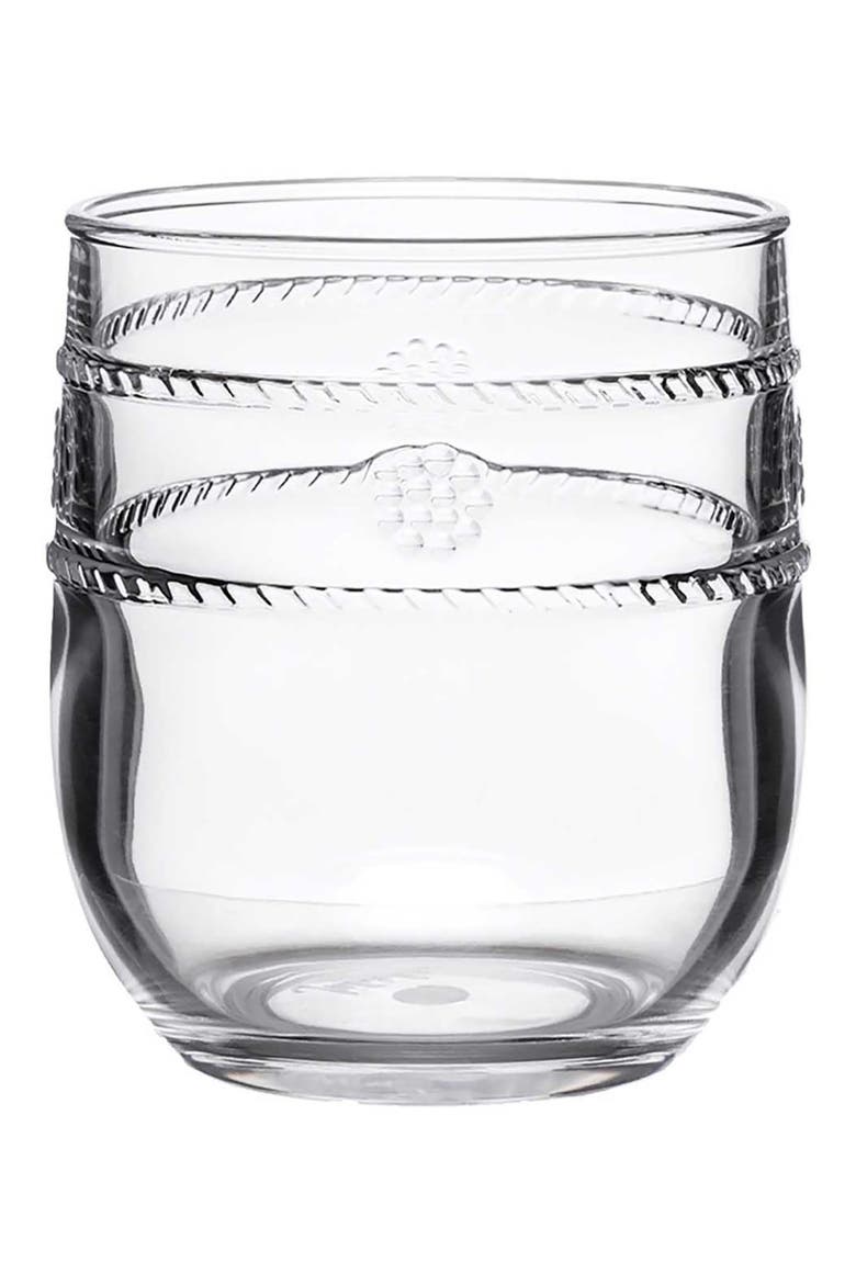 Isabella Set of 4 Acrylic Small Tumblers, Alternate, color, CLEAR