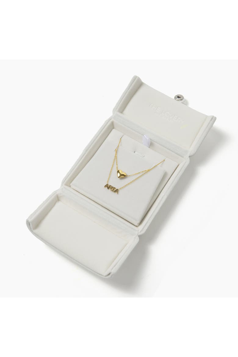 Gold Puffy Heart Necklace, Alternate, color, Yellow Gold