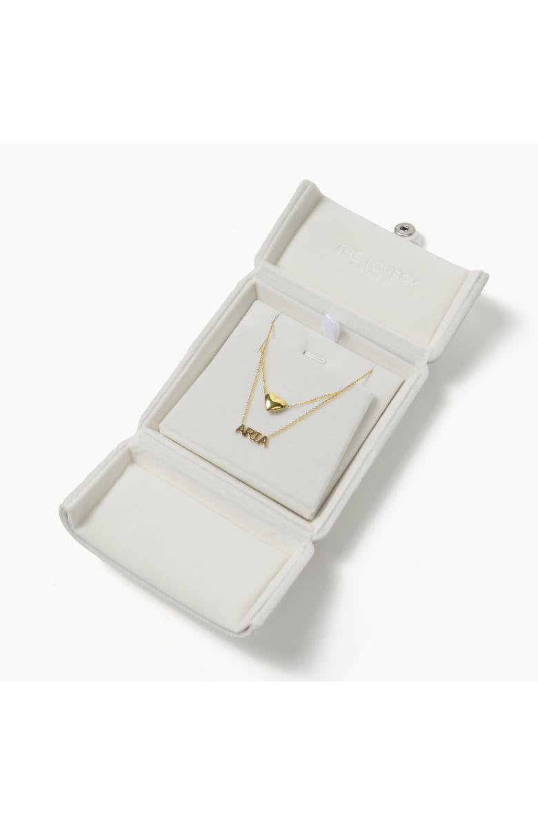 The Lovery Fine Jewelry Gold Puffy Heart Necklace, Alternate, color, Yellow Gold