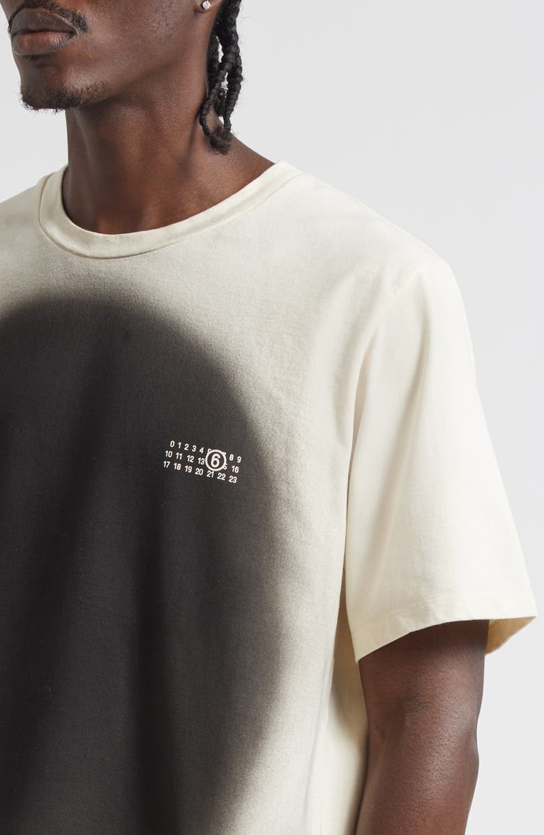 MM6 Maison Margiela Spray Dot Motif Logo Graphic T-Shirt, Alternate, color, Cream