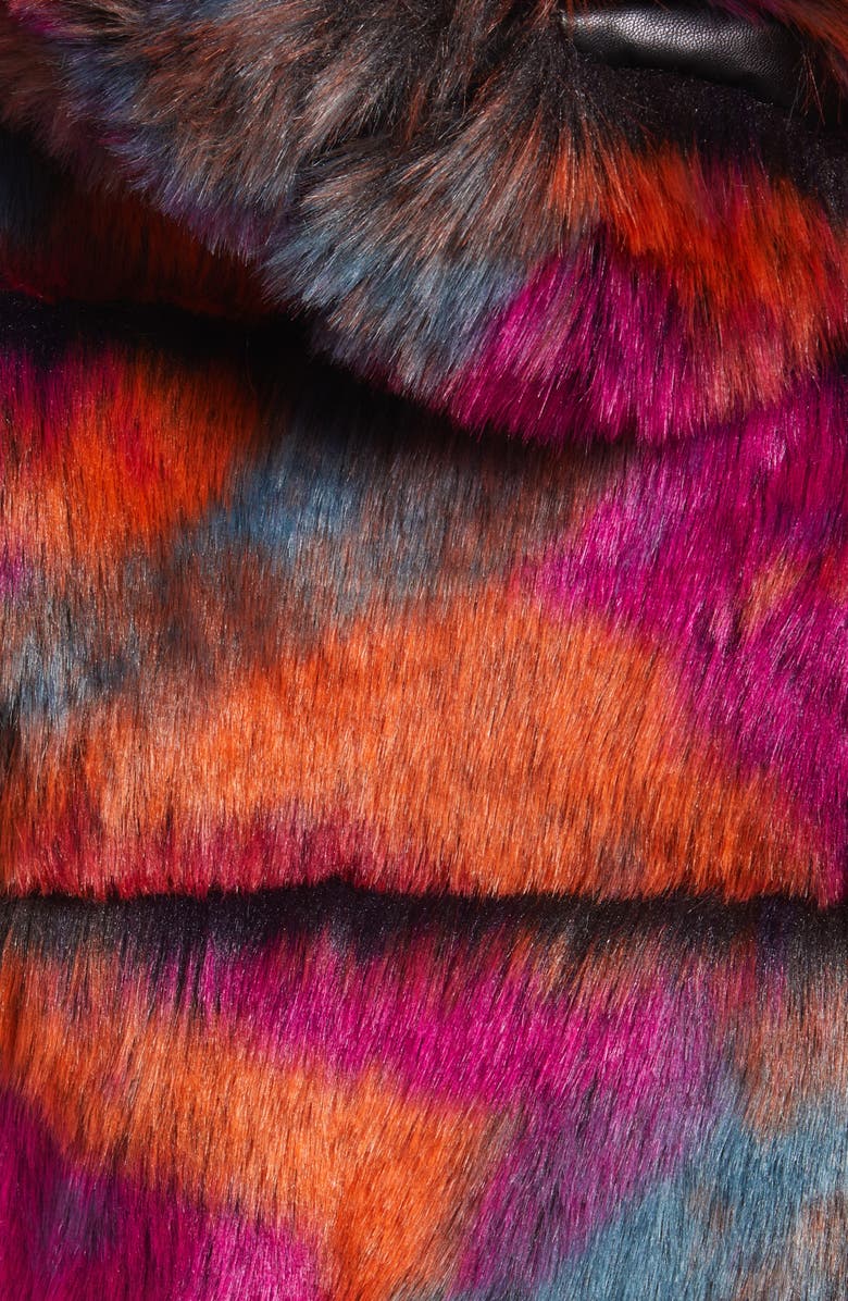 AZALEA WANG Faux Fur Puffer Jacket, Alternate, color, 