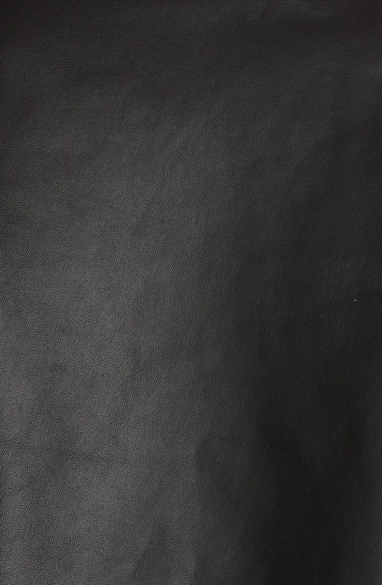 MONSE Cutout Belted Leather Biker Jacket, Alternate, color, 