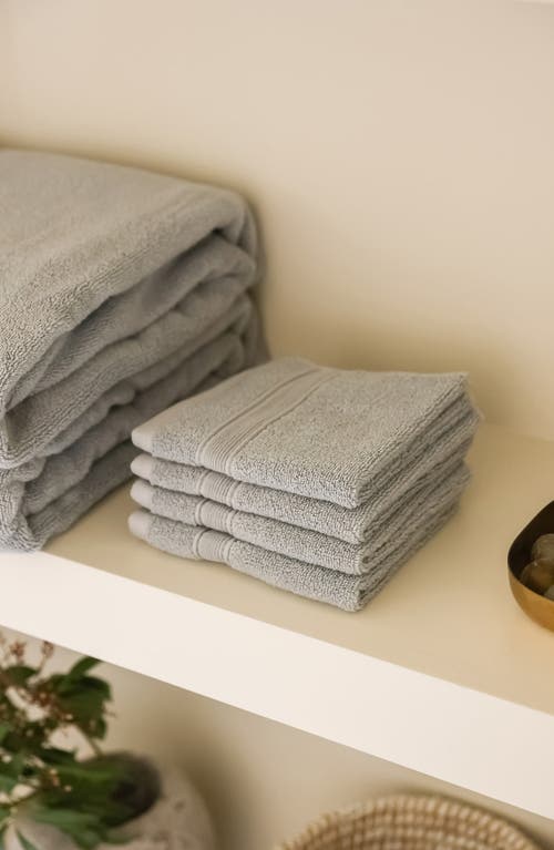 Cozy Earth Luxe Set Of 4 Washcloths In Blue