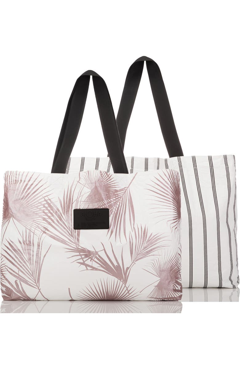 Aloha Collection Holo Holo Reversible Tote Bag, Alternate, color, Rose Gold