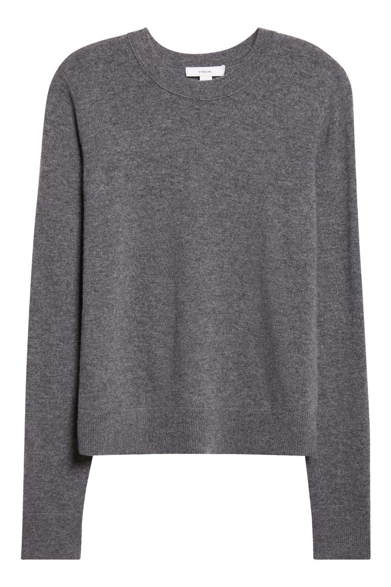 Classic Crewneck Cashmere Sweater, Alternate, color, MED H GREY