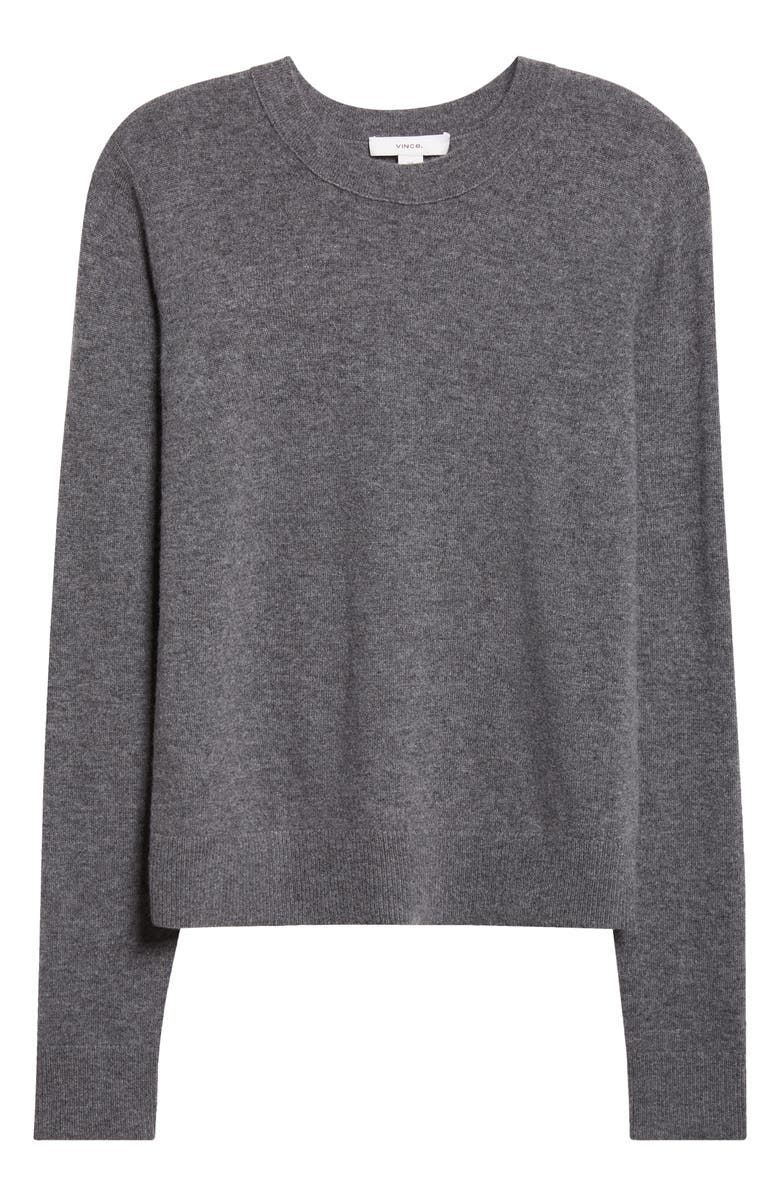 Vince Classic Crewneck Cashmere Sweater, Alternate, color, Med H Grey