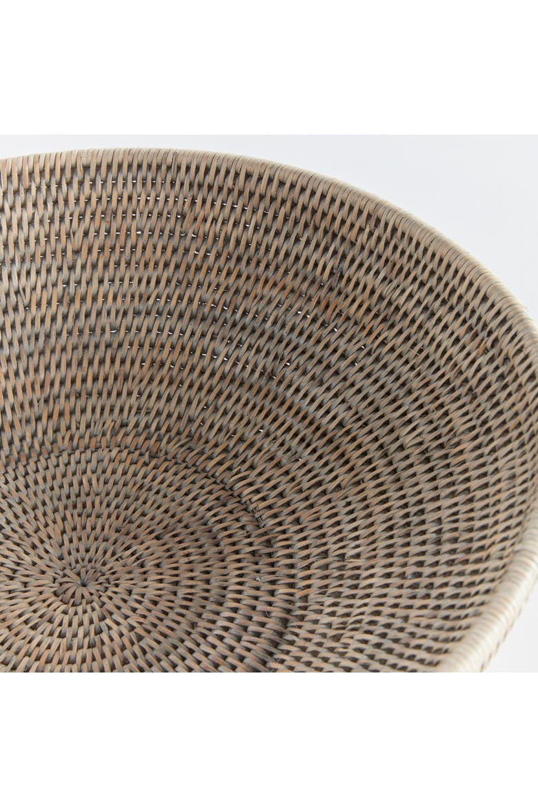 Burma Rattan Offering Decorative Bowl, Alternate, color, Gray