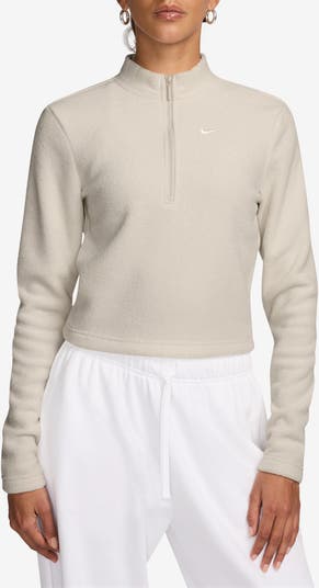 PHEENY/ATHLETIC FLEECE HALF ZIP P/O(OATMEAL)