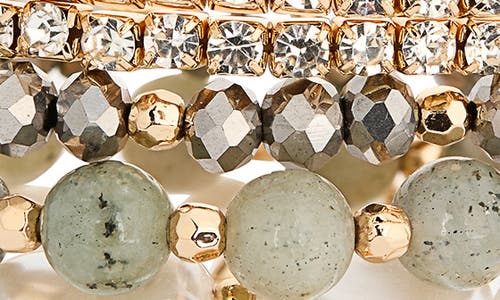 Tasha 6-pack Beaded Rhinestone Stretch Bracelets In Multi
