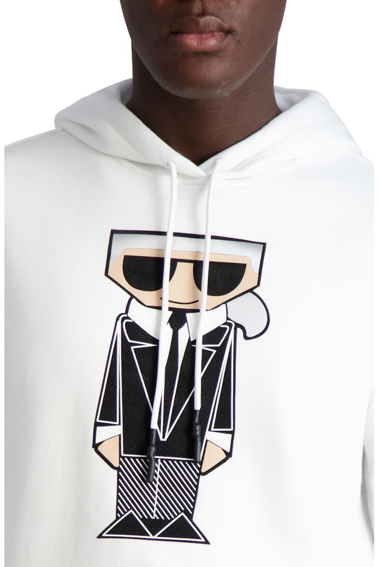 Kocktail Karl Graphic Hoodie, Alternate, color, WHITE