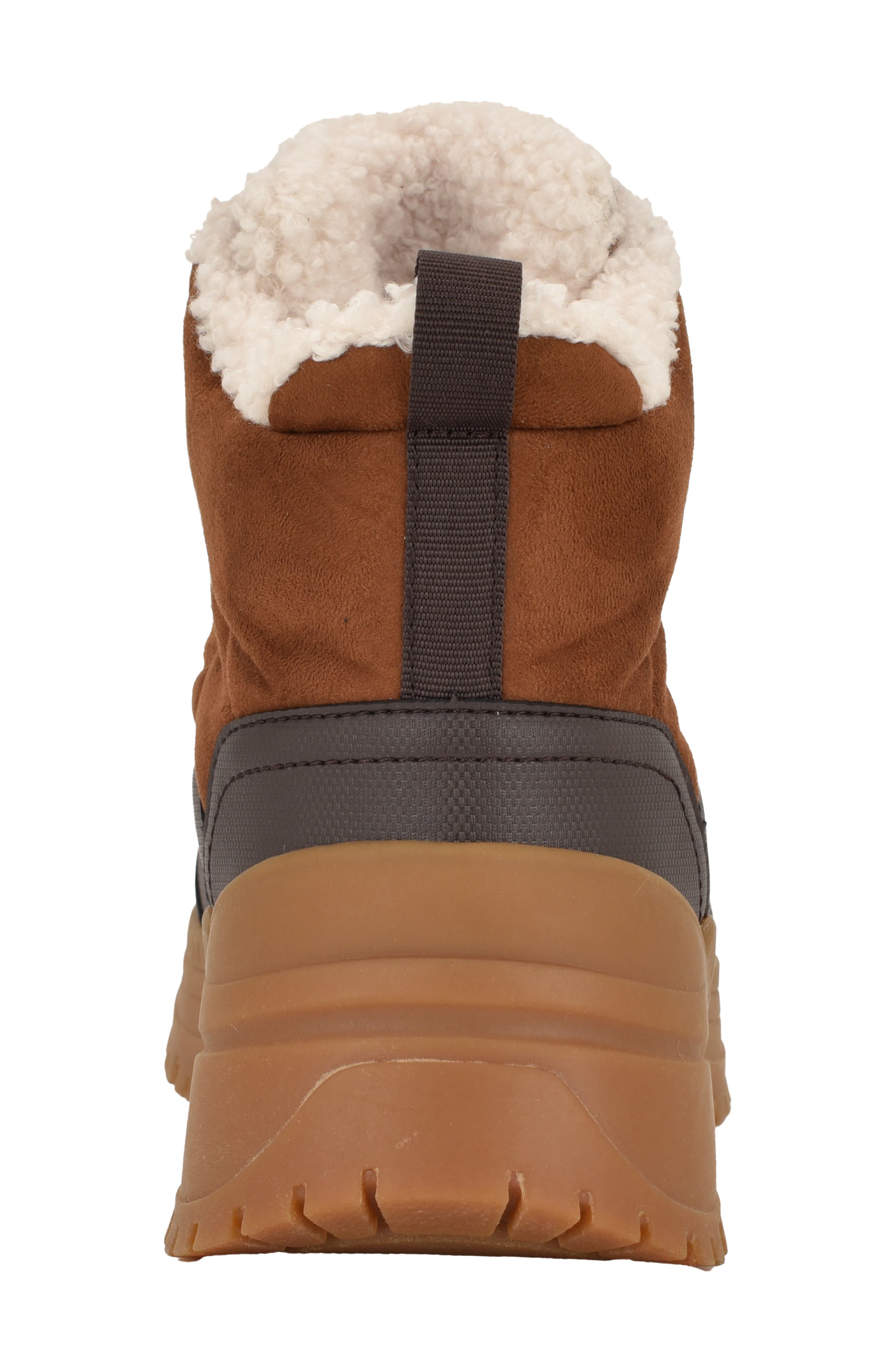 Calvin Klein Noanne Quilted Winter Boot, Alternate, color, Medium Brown