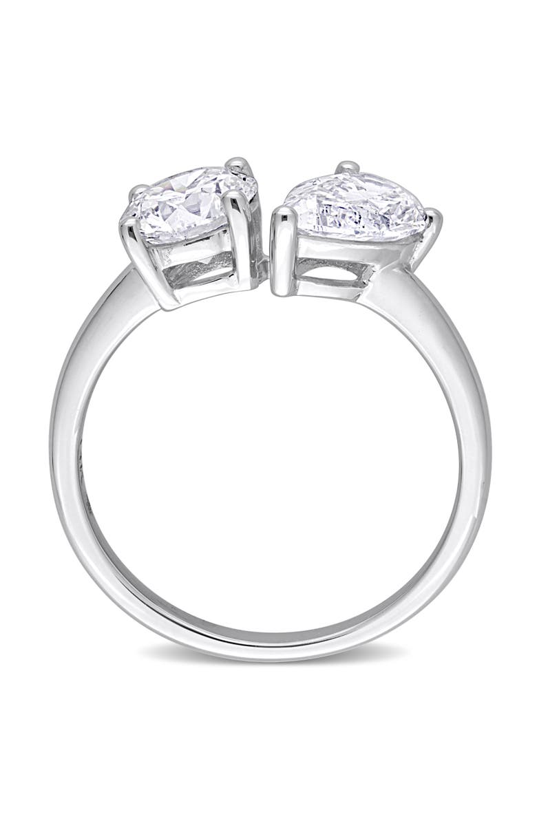 Julianna B. 2 CTW Lab-Grown Diamond 2-Stone Pear Ring 14k, Main, color,