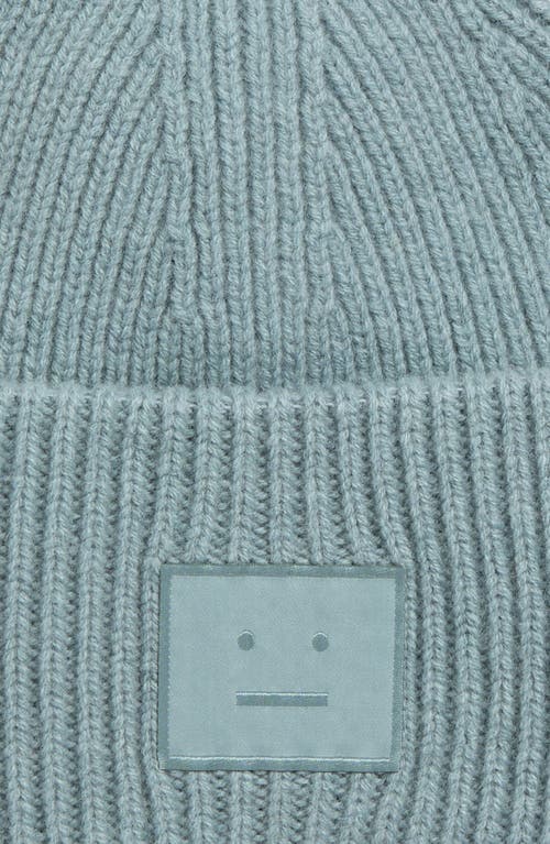 Acne Studios Pana Face Wool & Yak Hair Beanie In Green