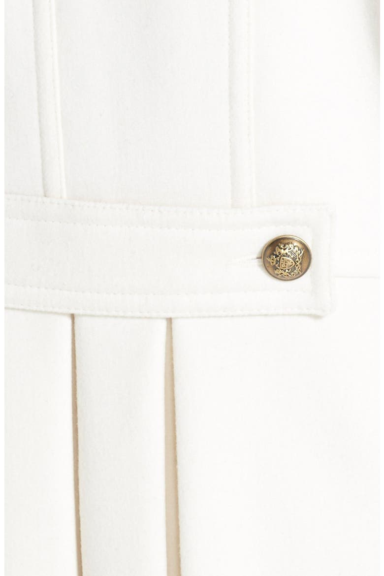 Pleat Back Peacoat, Alternate, color, IVORY