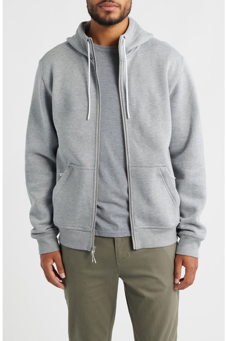 Northcoast Zip-Up Hoodie, Main, color, HEATHER GREY