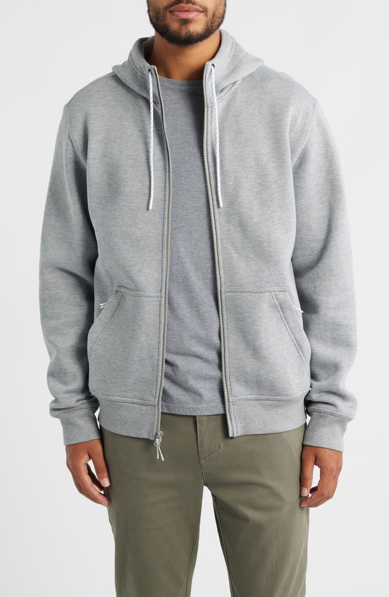 Free Fly Northcoast Zip-Up Hoodie, Main, color, Heather Grey