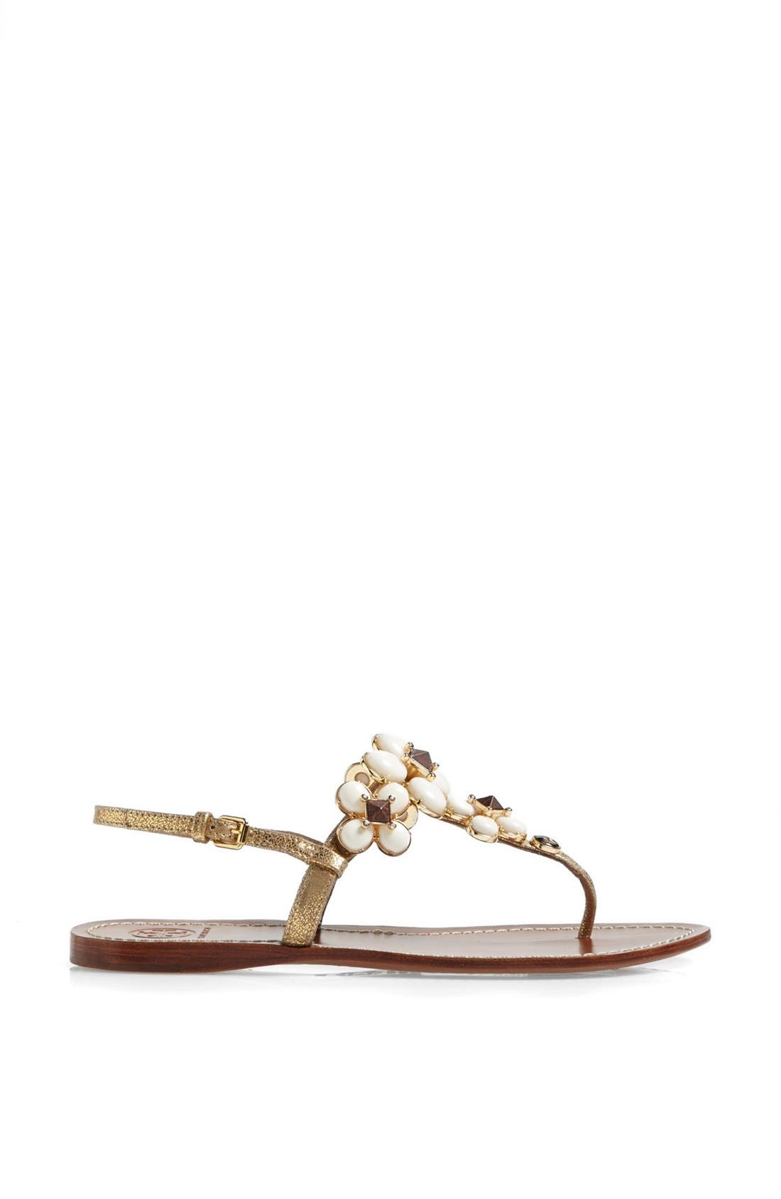 'Jameson' Thong Sandal, Alternate, color, GOLD