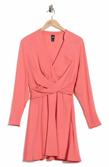 BOSS Dimkai Long Sleeve Fit & Flare Dress