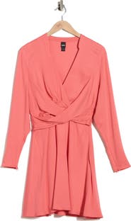 BOSS Dimkai Long Sleeve Fit & Flare Dress