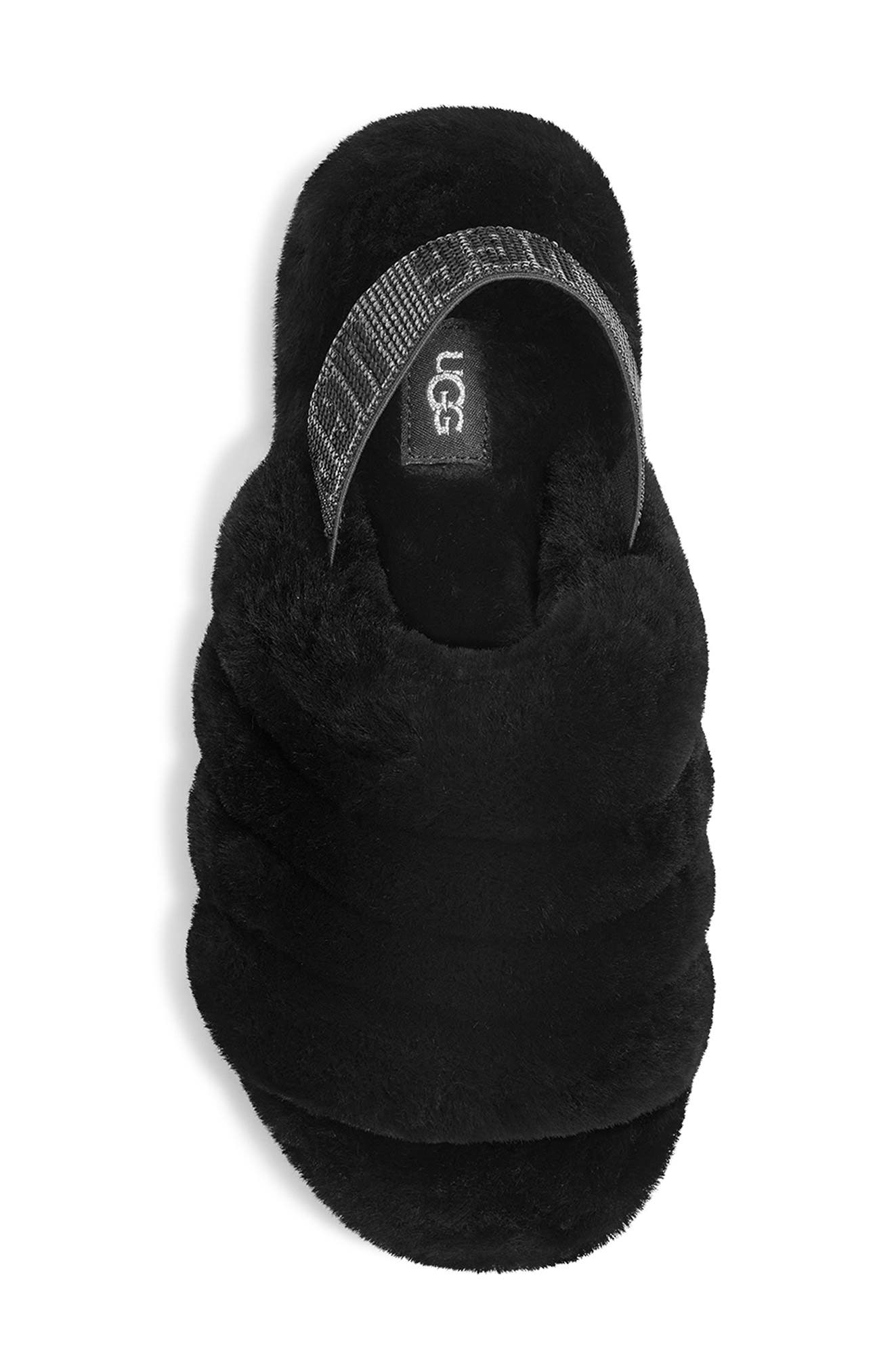 UGG<sup>®</sup> Fluff Yeah Genuine Shearling Slide Sandal, Alternate, color, 