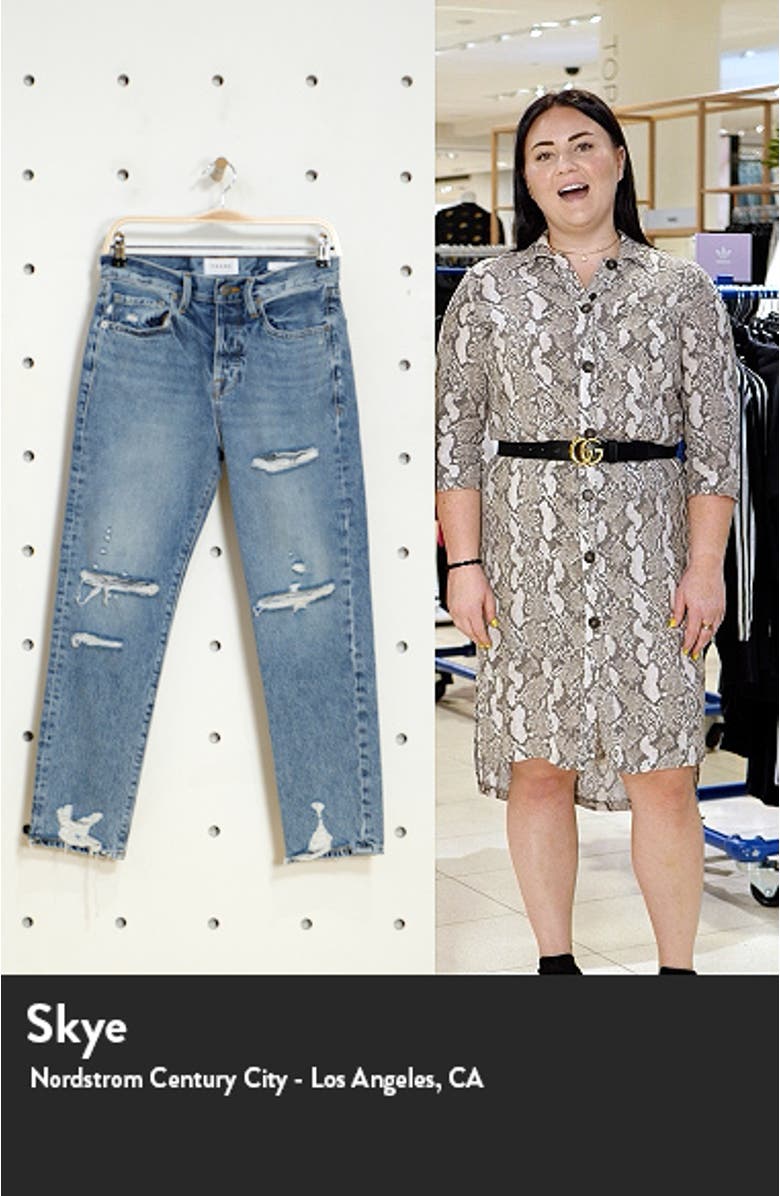 Le Original Ripped High Waist Ankle Boyfriend Jeans, sales video thumbnail