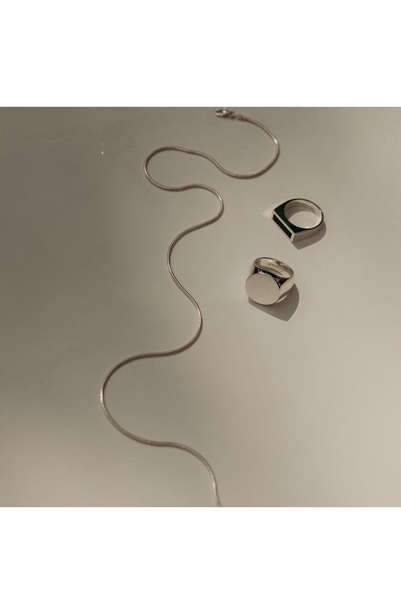 LOUPN Snake Chain Necklace, Alternate, color, Silver