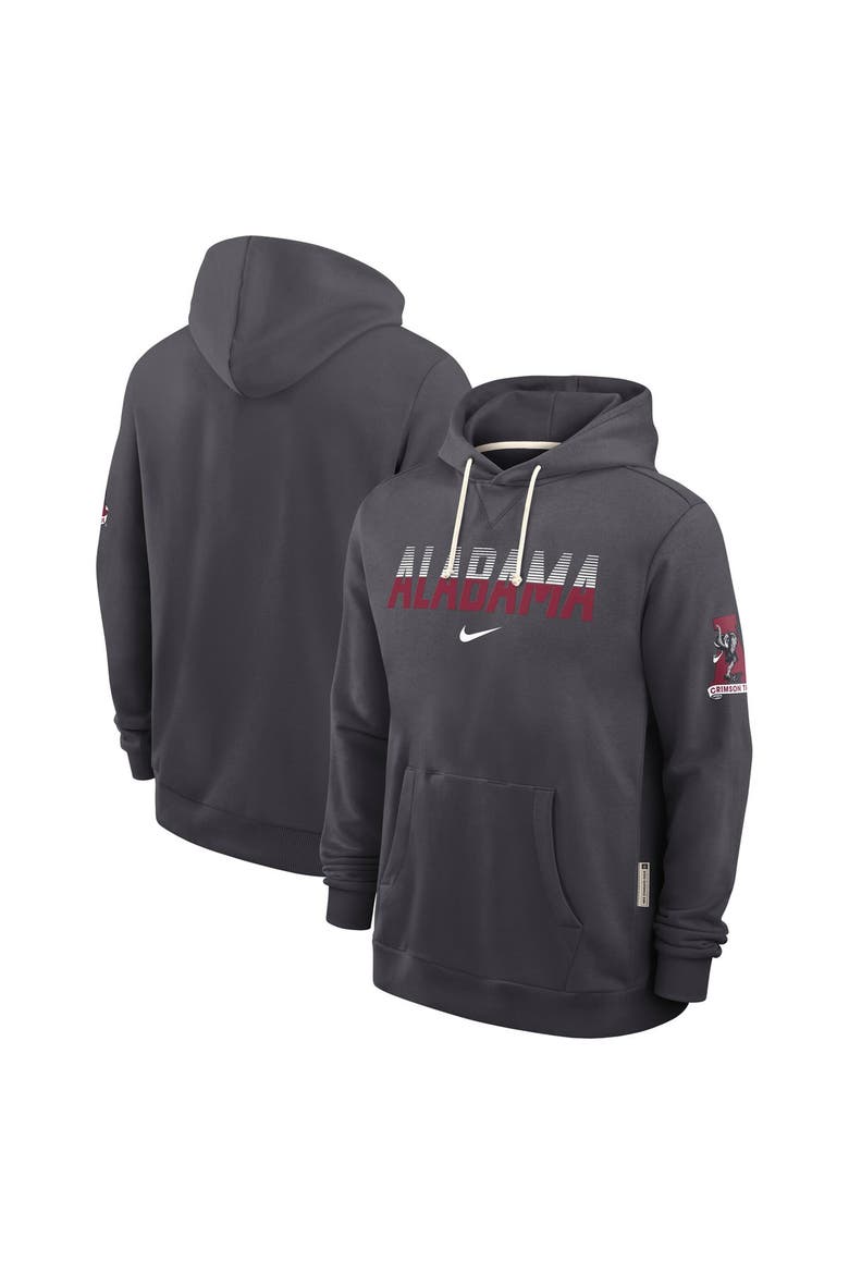 Men's Nike Anthracite Alabama Crimson Tide 2026 Sideline Standard Issue Dri-FIT Hoodie, Alternate, color, Anthracite