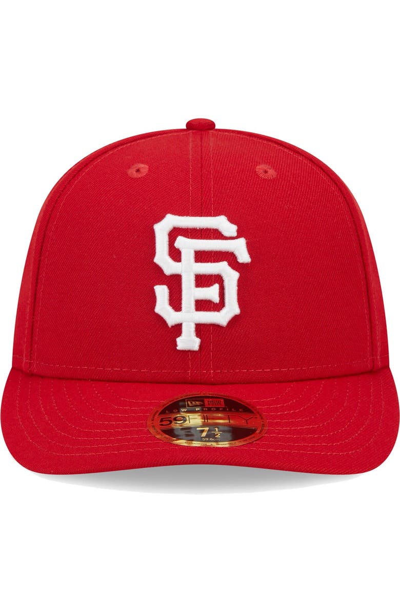 New Era Men's New Era Scarlet San Francisco Giants Low Profile 59FIFTY Fitted Hat, Alternate, color, 