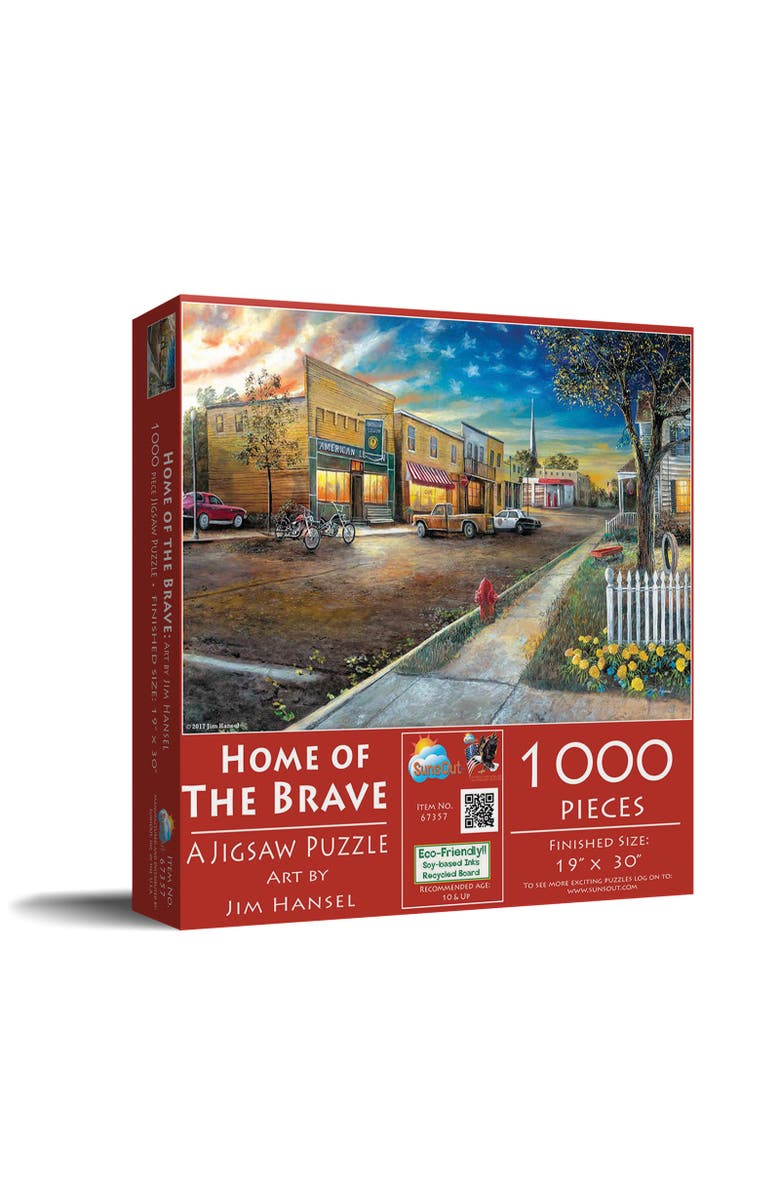 Sunsout Home of the Brave 1000 piece Jigsaw Puzzle for Adults, Main, color, Multicolor