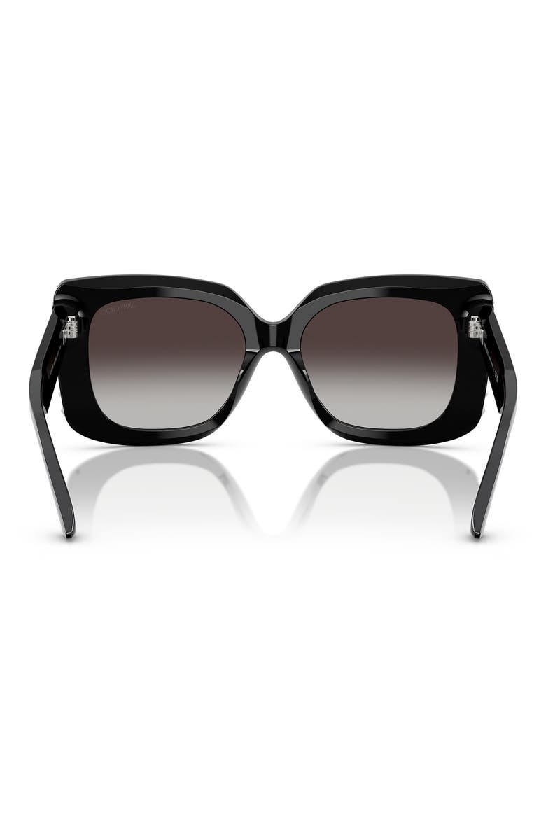 54mm Butterfly Sunglasses, Alternate, color, BLACK