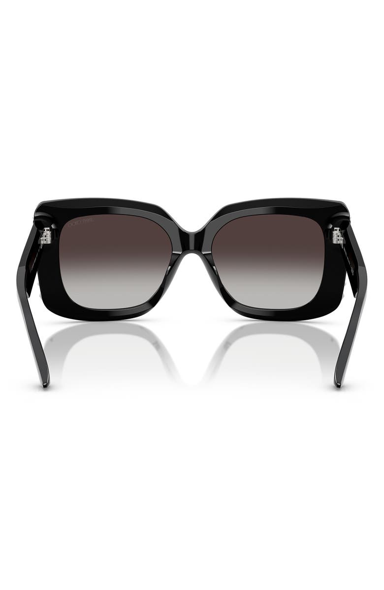 Jimmy Choo 54mm Butterfly Sunglasses, Alternate, color, Black