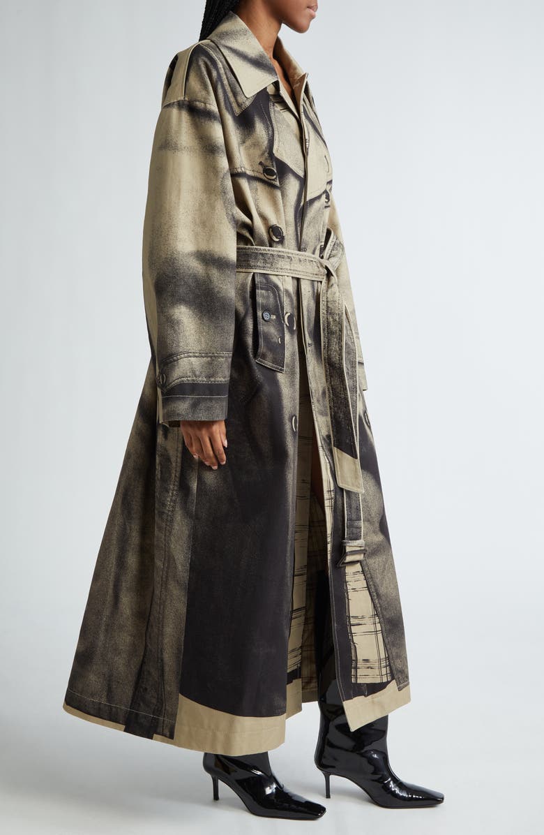Jean Paul Gaultier The Trompe l'Oeil Oversize Cotton Trench Coat