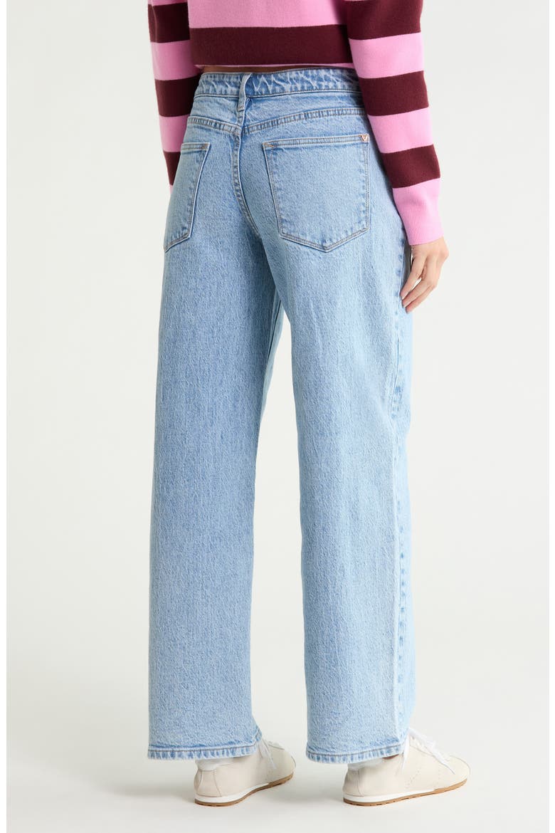 Slung Low Rise Wide Leg Jeans, Alternate, color, LIGHT WASH