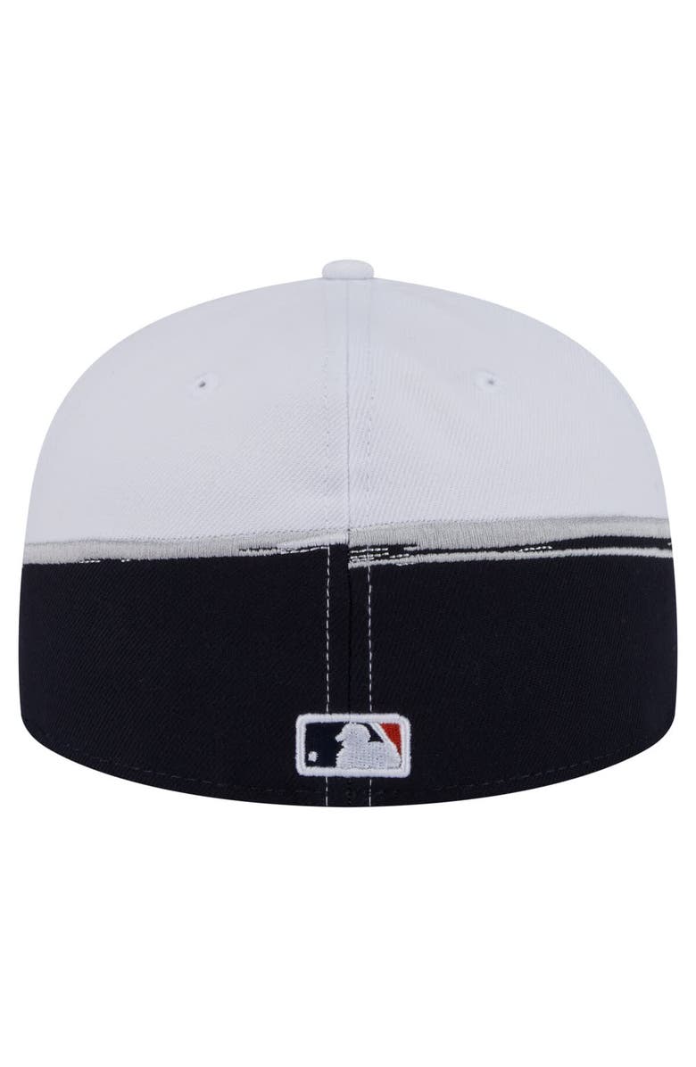 New Era Men's New Era  Navy/White Detroit Tigers Paint Stroke 59FIFTY Fitted Hat, Alternate, color, 