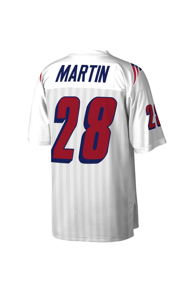 Men's Mitchell & Ness Curtis Martin White New England Patriots Legacy Replica Jersey, Alternate, color, White