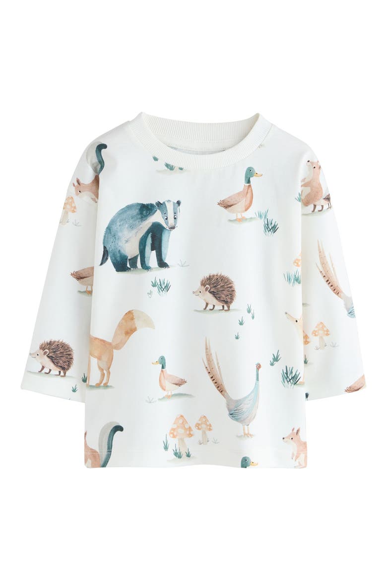 Kids' Watercolor Animal Print T-Shirt, Main, color, MULTI