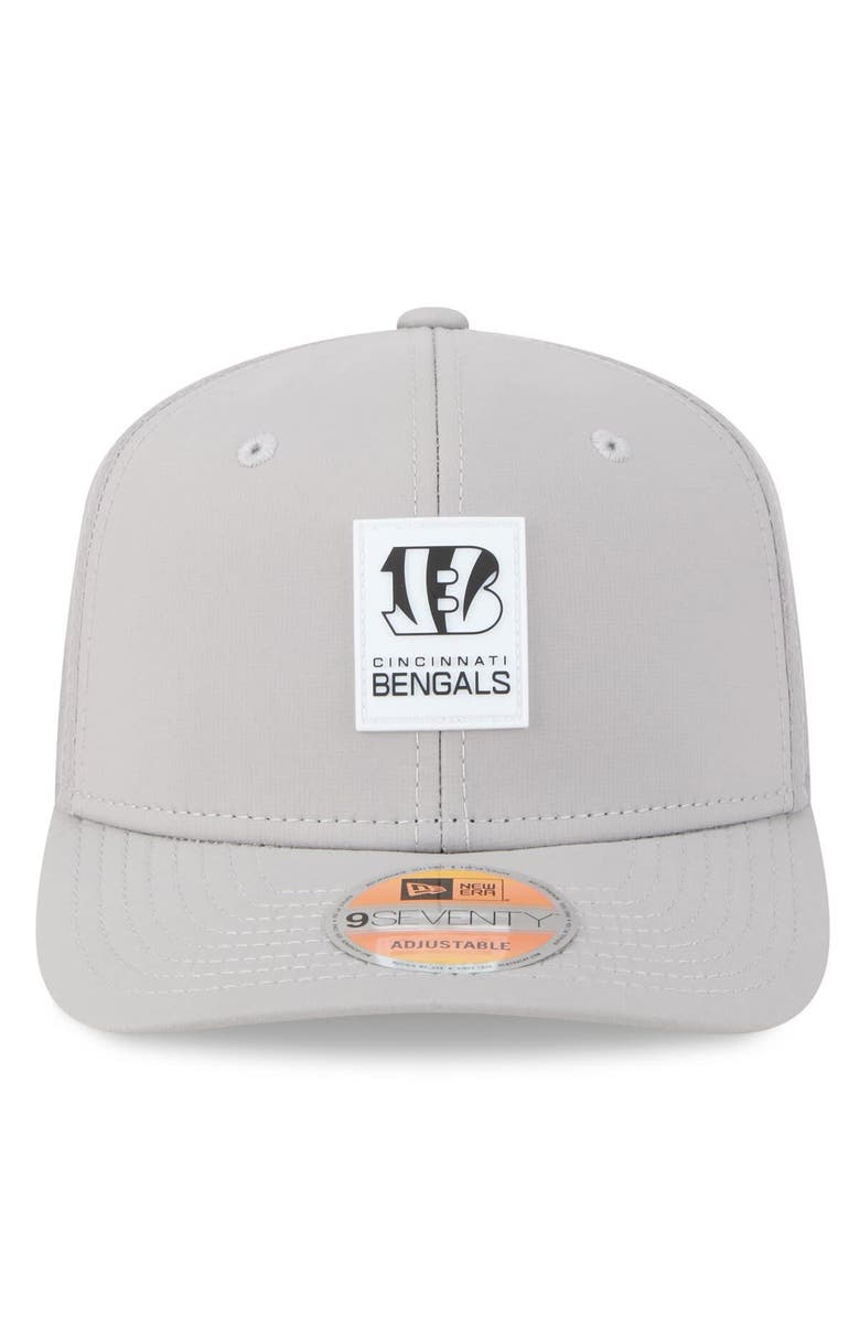 New Era Men's New Era Gray Cincinnati Bengals 2025 Sideline  9SEVENTY Adjustable Trucker Hat, Alternate, color, 