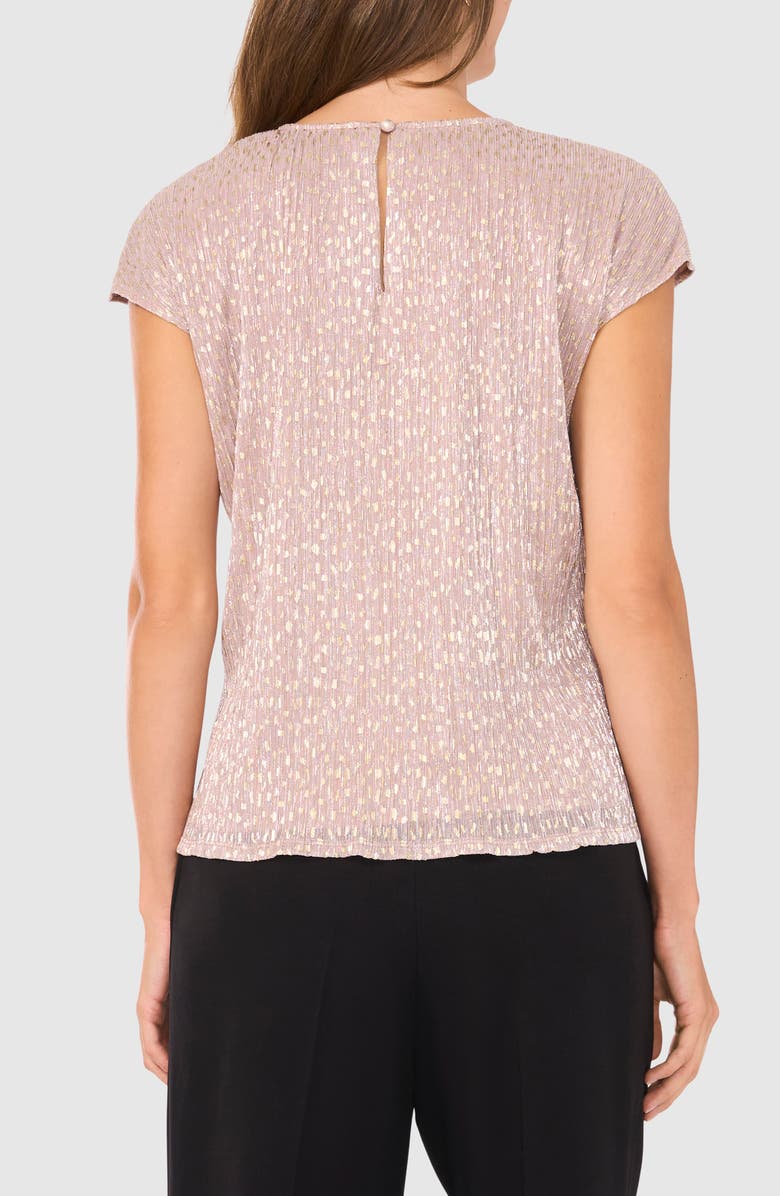 Halogen<sup>®</sup> Metallic Print Cap Sleeve Shell, Alternate, color, 