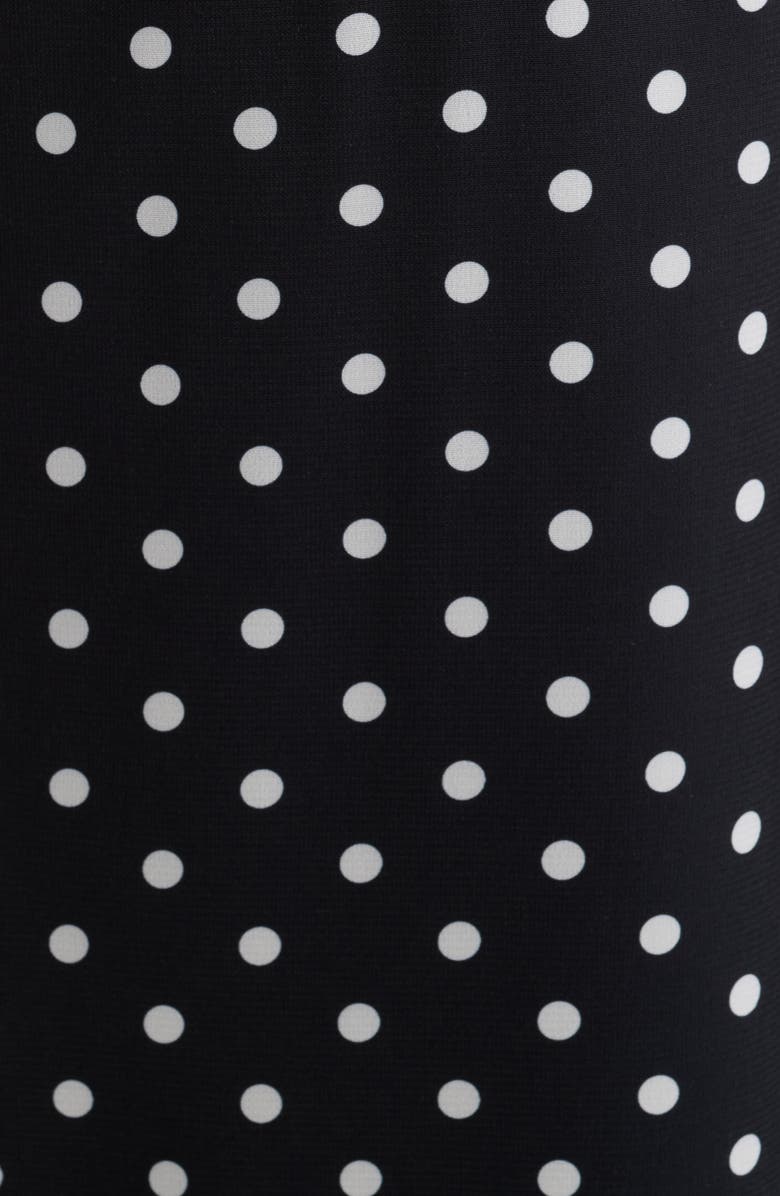 Princess Polly Landon Polka Dot Print Minidress, Alternate, color, Black / Polka Dot