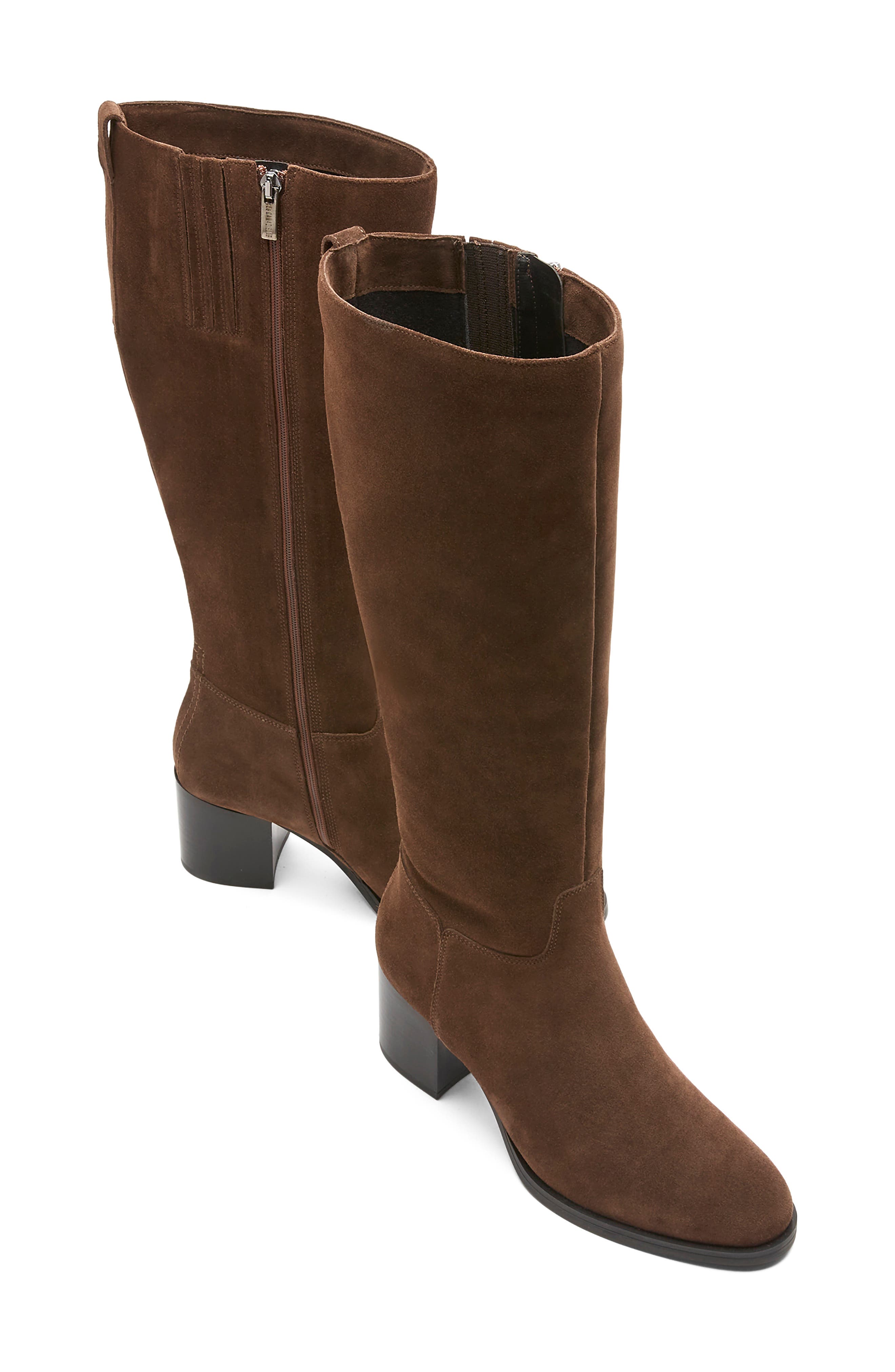 Wander City Dry™ Waterproof Knee High Boot, Alternate, color, BRUNETTE SUEDE