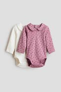 H&M 2-pack Bodysuits With Collar