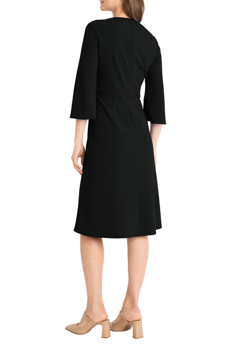 Bow Twist Sheath Dress, Alternate, color, BLACK