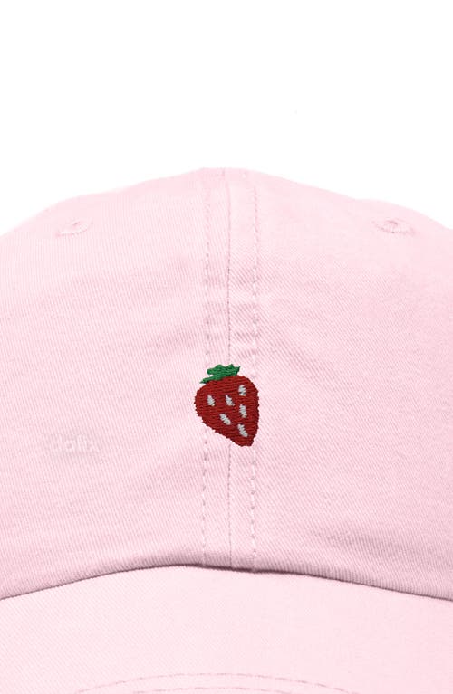 Dalix Lil Strawberry Dad Cap In Pink