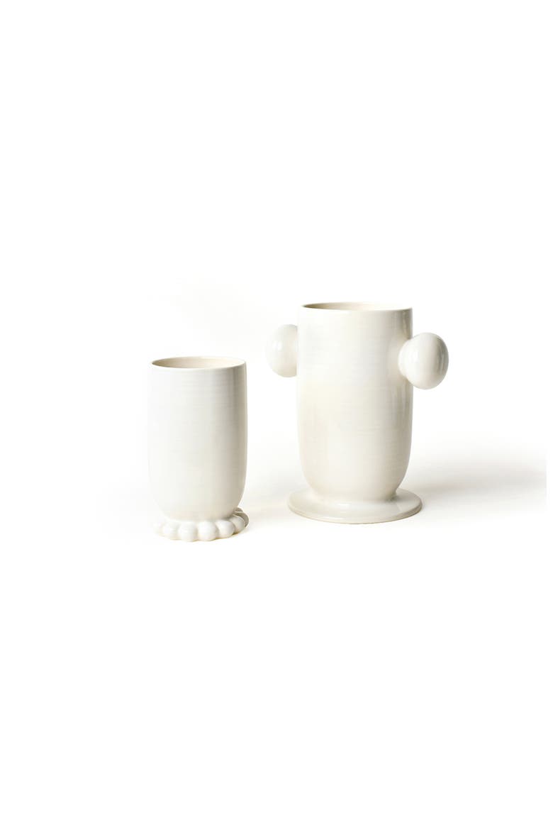 Signature White Cylinder Ceramic Vases 2 Piece Set, Main, color, White