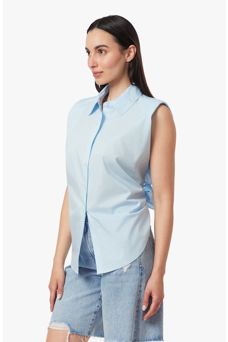 Tie Back Sleeveless Shirt, Alternate, color, NANTUCKET BREEZE